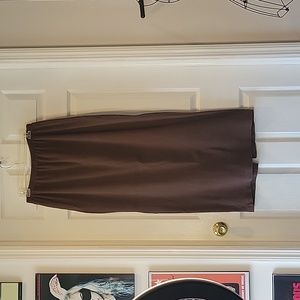 Vintage Blue Fish Straight Maxi Skirt